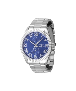 Das Invicta 47423 hat ein 43 millimeter Edelstahl gehäuse mit einem blauen Zifferblatt.
Dieses Modell wird von einem präzisen  Quarzuhrwerk angetrieben.
5 bar Wasserdichtigkeitszertifizierung.
Dieses Modell ist von der Invicta Specialty Kollektion.

2 Jahre Garantie.