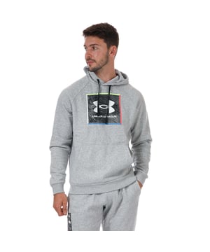 Sudadera con capucha Under Armour Rival Fleece Graphic para hombre en gris - Capucha ajustable con cordón - Manga larga - Bolsillo canguro delantero - Forro polar ligero de mezcla de algodón ultracómodo con interior cepillado para mantenerte abrigado y cómodo - Puños y dobladillo acanalados - Corte holgado - Cuerpo: 80% Algodón 20% Poliéster. Forro de la capucha: 60% Algodón 40% Poliéster.- Ref: 1370349011