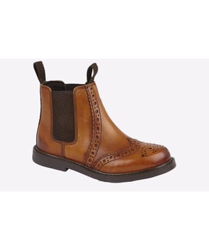A classic choice for the upcoming seasons, these Roamers Buckfield chelsea boots boast premium style and comfort with a sleek leather upper, intricate brogue detailing through out, and a durable rubber outsole.
- Leather upper
- Twin gusset for easy on / off wear
- Brogue detailing
- Heel tab
- PVC Sole