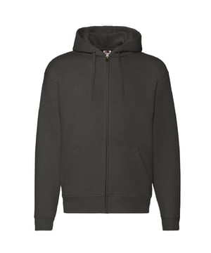 Eingesetzte Ärmel. Doppelte Stoffkapuze mit Kordelzug und einfarbiger Kordel. Tiefe Beuteltaschen vorne. Single-Jersey-Nackenband für mehr Komfort. Modischer, schmaler, verdeckter Reißverschluss in voller Länge für bessere Bedruckbarkeit. Gerippter Saum und Bündchen mit Lycra® für Formbeständigkeit. Durchgängig mit Zwillingsnadeln genäht. Mit Seitennähten. Auch in Damengrößen erhältlich, Code 62924. und in Kindergrößen, Code 62035. Gewicht: 280 g/m²,. Material: 70% Baumwolle, 30% Polyester. S (35-37: To Fit (ins)). M (38-40: To Fit (ins)). L (41-43: Anpassen (ins)). XL (44-46: Passform (innen)). 2XL (47-49: Passform (ins)). FRUIT OF THE LOOM - eine traditionsreiche Marke, die ein umfassendes Bekleidungssortiment anbietet.