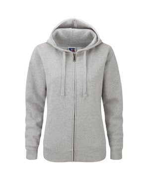 Luxurious 3-layer fabric for more wearer comfort and higher performance. Contemporary, feminine fit. YKK Metal (Antique Silver) Full Zip. Kissing (covered) zip for full cross body decoration. Flat, chunky drawcords with buttonhole eyelets. Double layer hood with drawcord channel. Leaner arms with front facing shoulder seams. Coverseamed armholes, cuffs and hem. Herringbone neck tape. MP3 earphone access. Suitable for 40°C wash and low temperature tumble dry. Also available in mens sizes code 266M. Weight: 280g/m². Fabric: 80% combed ring-spun Cotton 20% Polyester (3 layer fabric). Size: L (To Fit (ins): 36-38). Size: M (To Fit (ins): 34-36). Size: S (To Fit (ins): 32-34). Size: XL (To Fit (ins): 38-40). Size: XS (To Fit (ins): 30-32).
