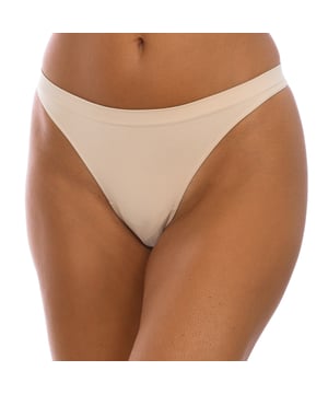 Tanga de la marca Intimidea.
Color Beige
Cintura ultraplana.
Material antideslizante.
Hecho con microfibra, sensación ultraligera.
Tejido transpirable.
Costuras planas y vistas a tono.

Composición:  89% Poliamida, 6% Elastano, 3% Algodón

-Lavar a temperatura maxima 30º.
-No usar lejía.
-No usar secadora.
-No usar plancha.
-No lavar en seco.