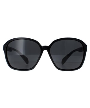 Die Adidas SP0013 01A shiny black contrast grey Sonnenbrille hat ein schnittiges, modernes Design mit einem leichten Rahmen und einem fetten Adidas-Logo auf den Bügeln. Das Gestell ist aus leichtem, haltbarem Acetat gefertigt, das sowohl Komfort als auch Haltbarkeit bietet.