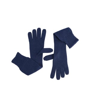 Guantes largos de cachemira para mujer Crown of Edinburgh COE 002 en azul noche.
  100% cachemira.
  Fabricado en Italia.
  Hecho a medida exclusivamente para mujeres.
  Calidez y sofisticacion excepcionales.