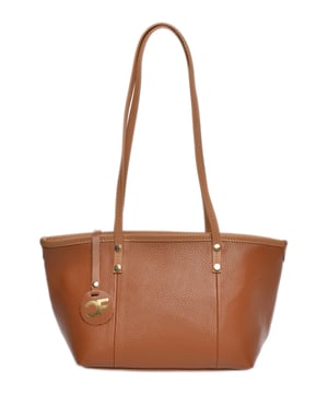 Bolso de hombro  
100% cuero de vaca  
Cierre superior con cremallera  
Dimensiones: 17x30x12 cm  
Asa: 60 cm