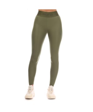 Womens Skins Series-2 Long Tights in khaki.- Branded elasticated waistband.- Medium level compression.- Reflective outline logo.- Squat proof.- Great absorbency and wicking qualities.- 83% Polyester  17% Elastane.- Ref: SW40200010573