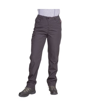 Dames broek Verstelbare taille met elastiek aan de achterkant 1 zak met rits aan de achterkant 4 zakken Contrastafwerking UV40 + Waterafstotend 65% polyester, 35% katoen, perzik Dames Tailleomvang Trespass (ongeveer): XS / 66cm, S / 71cm, M / 76cm, L / 81cm, XL / 86cm, XXL / 91,5 cm.