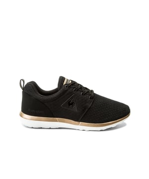 Le Coq Sportif Dynacomf Lace-Up Black Synthetic Womens Entrenadores 1720019