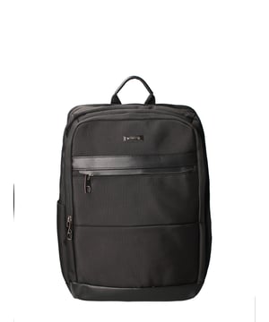 Mochila unisex. El cierre es con cremallera. Los bolsillos internos son bolsillos multifuncionales. Los bolsillos externos son uno frontal con cremallera. Falta la correa para el hombro. El mango está fabricado en PVC. Hay dos compartimentos internos. El material exterior es 100% nailon. Internamente está forrado en poliéster. Medidas: 30x43x16 cm. Producto de moda