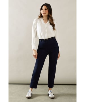 Belted Tapered Trouser