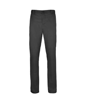 98% Baumwolle, 2% Elasthan. Stoff: Stretch. Muster: Einfarbig. 228gsm. Verschluss: Knopf. Gürtelschlaufen, Abreißetikett, Reißverschluss. Taschen: 1 Ticket-Tasche, 2 Gesäßtaschen, 2 Seitentaschen. Passform: Schmal. Nachhaltigkeit: ACCORD, Amfori, BSCI, Fair Wear Approved, Öko-Tex Standard 100 Certified, PETA-Approved Vegan, REACH.