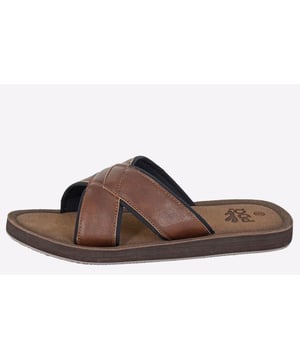 Upgrade your summer style with PDQs Byworth Sandals. Crafted with a padded criss cross strap adorned with intricate stitching, these flip flops are a fusion of casual comfort and on trend fashion, boasting a warm brown hue that effortlessly complements any summer ensemble whilst ensuring a secure and comfortable fit with each step.
 - Synthetic upper 
 - Intricate stitch detailing 
 - Lightly padded strap for comfort 
 - EVA/TPR Sole
