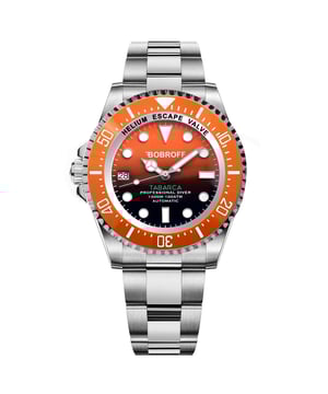 Bobroff BF0004ibn - Reloj para hombre automático acero inoxidable• material: acero inoxidable• cristal: saphir• pulsera: acero inoxidable• correa: plata negro• resistencia al agua: 1000 m (100 ATM)• tamaño de la caja: 44 mm