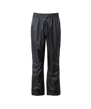 Praktisch über der Hose. Mit langem Reißverschluss und verstellbarem Knöchel für schnellen Zugriff. Wasserdicht. Packbar. Leichtes Gewicht. 2 Taschen. 100% Polyamid.