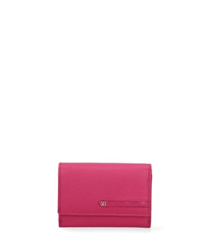 Damenbrieftasche mit Druckknopfverschluss. Innentaschen für Kartenhalter und Geldscheinhalter. fehlende Außentaschen. fehlender Schultergurt. fehlender Griff. ein Innenfach. Außenmaterial. Innenfutter aus echtem Leder. Maße: 15x11x3,5 cm. Modeprodukt