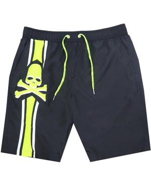Bañador negro con logo de calavera PP de Philipp Plein. Bañador negro con logo de calavera PP de Philipp Plein. Cintura elástica. Cierre con cordón de la marca. Estilo bañador largo. Código de producto - CUPP10 L0199