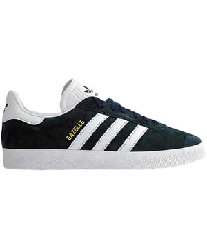 The Gazelle shoe started life as a football trainer and grew into an iconic streetwear staple. These Gazelle trainers features the brands classic logo, a lace closure, a rubber outsole, and a suede leather upper giving the shoes a smooth touch and a soft feel.