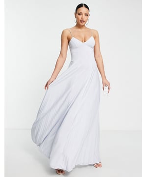 Jarlo tall cami strap maxi dress with button back hotsell detail in blue
