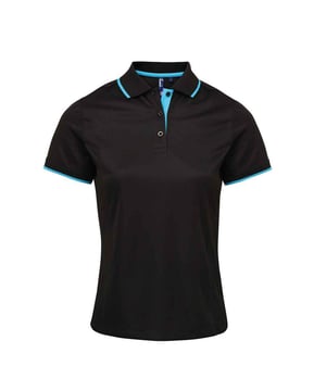 100% Polyester. Gewebetechnik: Feuchtigkeitsabweisend. Gewebe: Piqué. Design: Kontrast Detail. Zum Überziehen. Knopfleiste mit drei Knöpfen, Abnäher an Rücken, Brustabnäher, Kontrast-Nackenband, Pflegeleicht, Innere Knopfleiste, Selbstgefärbte Knöpfe, Seitliche Panele, Seitliche Schlitze. GSM (Gramm pro Quadratmeter): 155. Nachhaltigkeit: REACH, Sedex, WRAP Zertifikat. gerippt, Spitzkragen, Schaftrand zum Umklappen. Bündchen: gerippt, Mit kontrastfarbenen Streifen. Kurzärmlig.