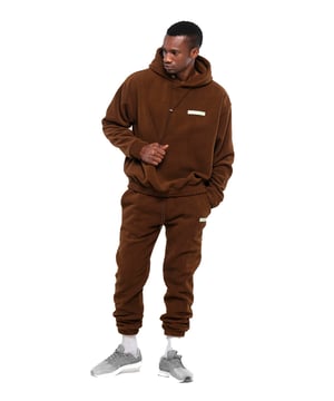 Tom Barron Oversize Fleece-Trainingsanzug-Set für Herren