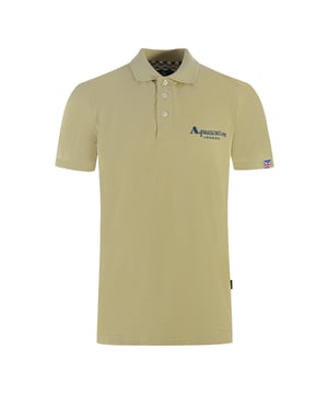 Aquascutum London 1851 Beige Polo Shirt. Look sharp in style with this Aquascutum Brand Logo Beige Polo Shirt. Featuring the iconic brand logo, this classic polo shirt is the perfect combination of luxury and comfort. Dress up in effortless style with this timeless wardrobe essential.. Embroidered Aldis Badge Centre Chest, Branded Print Across The Left Shoulder, Aquascutum Branded Shoulder Tipped Beige Polo Shirt. 100% Cotton, Regular Fit, Fits True To Size, Branded Logo Centre Chest, Button Closure, Union Jack Logo. British Flag Badge On Left Sleeve, Tipped Polo, London 1851 Across the Collar When Turned Up, Short Sleeve, Collar Neck. Style Code: P01423 12