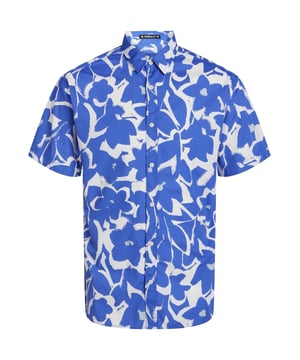 Dit overhemd van Jack & Jones is een chique en comfortabel kledingstuk voor warme dagen. Het is gemaakt van hoogwaardige materialen die u een hoog comfortniveau bieden. Het heeft een kentkraag en een doorlopende knoopsluiting, die voor een elegante uitstraling zorgen. Het shirt heeft een wijde snit waardoor je figuur benadrukt wordt. Het shirt heeft korte mouwen en is verkrijgbaar in verschillende kleuren.