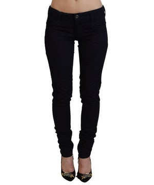 Merk: COSTUME NATIONAL  
Staat: Helemaal nieuw met labels  
Stijl: Skinny Jeans  
Kleur: Zwart  
Model: Lage taille denim broek  
Sluiting: Rits  
Logo details  
Materiaal: 65% Katoen 35% Polyester  
Geslacht: Dames