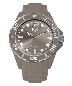 Haurex Italy Hombre SG382UG2 Reef Charcoal Esfera luminosa Bisel giratorio Dark G...
