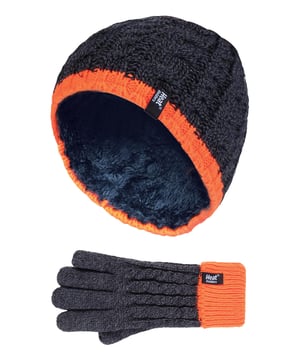 Are you starting to sense that it is getting chilly outside? If you are on the search for winter accessories for the whole family then you can be assured to put your trust in Heat Holders to keep you toasty and warm. This boy’s hat and gloves set is a great option if you are looking for warmth and style in the same package. The hat has a soft fleece inner to help hold the warm air close to your head, the outer is a cable knit pattern for a crisp winter look, so you’ll be sure that this hat will keep the whole head warm. The gloves have the same fleece inner keeping warm air trapped close to the hands. Both the hat and gloves are imprinted with funky styles, so your kids can keep warm and jazzy at the same time! This hat and gloves set is suitable for boys aged 7-10 years with two style options to choose between. They are designed with heat weaver thermal technologies with acrylic and polyester and they are machine washable.