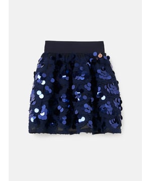 Behold the skirt of your dreams! Oversize sequins and intricate lace woven into a super voluminous skirt. Twirl into the party season like…. About Me: 100% Polyester. Model is 139cm and is wearing age 10. Look After Me: Think Planet. Wash At 30C.