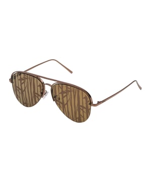 Unisex-Sonnenbrillen der Farbe Bronze - Furla SFU177-59R80L• material: Metall• farbe: Bronze• maße: 56/16/140 mm (Glasbreite / Stegbreite / Bügellänge)  
