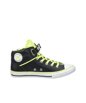 Juniors Converse CT PC Loopback Trainers, Black/Electric Padded Collar 3 Loopback brings back footwear to be a main part of our culture as a form of expression. Originating from the clean lines of the Padded Collar 1 and the height of the Padded Collar 2, this third version features an ultra-creative ankle strap, that can be worn tightened for a tailored look, loose and open on the side for a laid-back option or completely removed depending on your personal mood and style.