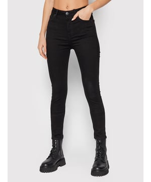 Lee - Super Skinny - Hoge Taille - Zwart Rinse  - 99% Katoen, 1% Elestaan,
