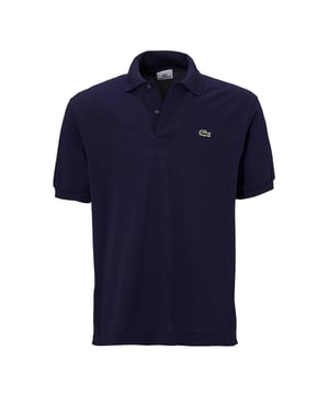 Comfortable short-sleeved shirt with a polo collar, button placket and logo badge in a regular fit.
