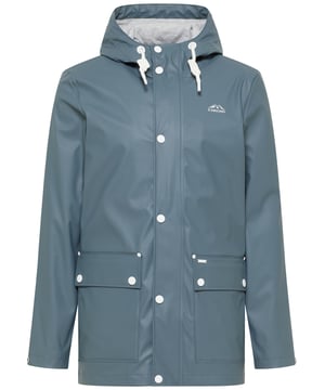Die sportliche Regenjacke von ICEBOUND liefert auch bei schlechtem Wetter volle Outdoor-Performance. Grund dafür ist das beschichtete Material mit komplett versiegelten Nähten, was die Jacken wind- und wasserdicht macht. Die sportliche, etwas längere Form und die breite Kapuze mit Tunnelzug und Kordel bieten zusätzlichen Regenschutz. Auch die Druckknopfleiste über dem Reißverschluss sowie die geräumigen Pattentaschen optimieren die Jacke in puncto Wetterfestigkeit. Ein angenehmes Tragegefühl erzeugt das weiche Jersey-Innenfutter. Der labeltypische Eisberg auf der Brust steht sinnbildlich für funktionales Outdoor-Design.  Regenjacke
