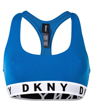 Damen Bustier von der Marke DKNY mit Logodruck.
Einfabiger BH ohne Bügel mit breitem Unterbrustband sorgt für guten Halt.
Ohne Bügel mit Racer Back.