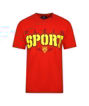Camiseta Plein Sport Bold Sport Logo rojo. Camiseta Philipp Plein Sport Roja. Ajuste regular, se ajusta a la talla real. Logotipo de la marca Plein Sport. 100% algodón. Código de estilo: TIPS1103 52