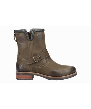 Der Kinsham-Stiefel ist die perfekte Kombination aus robustem Biker-Stil und ländlichem, klassischem Charme. Gefertigt aus wasserdichten Lederoberteilen, hält er Ihre Füße bei winterlichem Wetter trocken, während das luxuriöse Kunstfellfutter für Wärme während der gesamten Saison sorgt. Die Schnallenverzierungen um den Knöchel verleihen einen gewagten, stilvollen Akzent, wodurch dieser Stiefel sowohl praktisch als auch modisch für die kälteren Monate ist. Ideal, um den Elementen zu trotzen, ohne auf Stil zu verzichten. - Wasserdichte Lederoberteile - Luxuriöses Kunstfellfutter - Schnallenverzierungen um den Knöchel - Cotswold-Branding