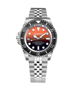 Bobroff BF0004iJ - Reloj para hombre automático acero inoxidable• material: acero inoxidable• cristal: saphir• pulsera: acero inoxidable• correa: plata naranja• resistencia al agua: 1000 m (100 ATM)• tamaño de la caja: 44 mm