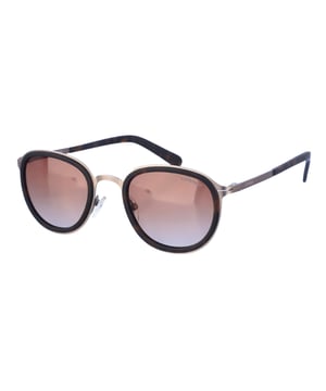 Gafas de sol Kypers con montura de metílica.
Color Plata-habana.
Forma ovalada.
Lentes de color Habana.
Patillas metálicas con acabado en acetato, con el nombre de la marca grabado.
100% Protección UV. 
Cristales antirreflejo.
Incluye una funda de tela de protección.


Medidas:  Alto lente: 44 mm
Ancho lente: 47 mm.
Puente: 21 mm.
Patillas: 138 mm.

Limpieza y manutención:
-Limpiar las gafas con agua y jabón (neutro).
- No utilice paños sucios o abrasivos, que puedan alterar las características de los filtros.
- Utilice solo accesorios y repuestos originales.