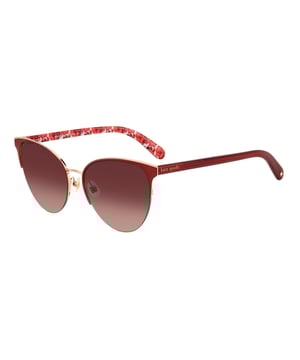 Kate Spade Vrouwen Zonnebril IZARAGSC9AF73 - Materiaal: Metaal - Kleur frame: Rood - Afmetingen: 57/17/140 mm (Diameter lens / Brug formaat / Lengte veren)