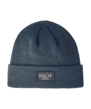Warme muts met logo embleem op de voorkant. De fijngebreide muts heeft een brede, omgeslagen rand. Verkrijgbaar in meerdere kleuren. Warme mutsOne size fits all50% gerecycled acryl, 50% acryl
