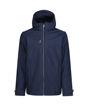 Material: Polyester. Innenfutter: Microfleece. Stoff: Dreilagig. Design: Einfarbig. Passform: Regulär. Gewebe-Technologie: Atmungsaktiv, Wasserdicht, Windbeständig, XPT. Kinnschutz, innerer Reißverschlussschutz, reflektierende Details, abnehmbares Fleece, abreißbares Etikett. Manschette: Verstellbar, Reißverschluß. Ausschnitt: Hoher Halsausschnitt. Ärmel-Typ: Langärmelig, abzippbare Ärmel. Kapuzen-Merkmale: Verstellbare, abnehmbare Kapuze. Länge: Normal. Taschen: 2 Fronttaschen, 1 Brusttasche, Reißverschluss. Verschluss: Durchgehender Reißverschluss. Saum: Offen.