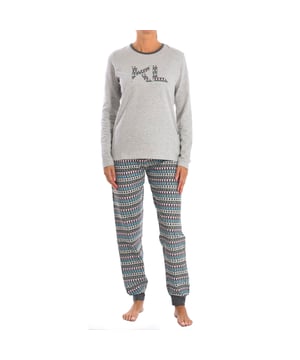 Kisses and Love winterpyjama.
 T-shirt met lange mouwen.
 Ronde hals.
 Knoopsluiting van het shirt.
 Lange broek.
 Zachte katoenen stof.
 Elastische tailleband.
 Geribde manchetten.
 Naden in toon zichtbaar.
 Samenstelling: 96% Katoen; 4% Polyester
 Onderhoud:
Machinewasbaar op maximaal 30º.
 Het gebruik van een strijkijzer is niet toegestaan.
 Geen bleekmiddel gebruiken.
 Niet chemisch reinigen.