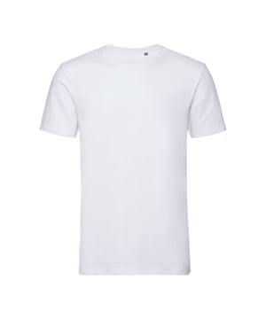 Heren t-shirt met korte mouwen. Gevormde pasvorm. Smalle geribbelde kraag. Getapete nek en schouders. Zijnaden. Dubbele naaldmouwen en zoom. 100% biologisch gekamd ringspons katoen. Licht Oxford Grijs kleurvariant materiaal: 93% katoen, 7% viscose. Passende borstomvang: (XS): 34/36, (S): 36/38, (M): 38/40, (L): 40/42, (XL): 42/44, (XXL): 44/46, (3XL): 46/48in.