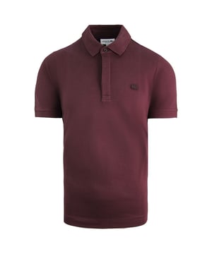 Lacoste Regular Fit Short Sleeve Collared Burgundy Mens Polo Shirt PH5522 Y29