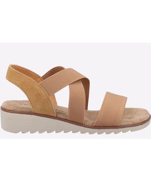 Open toe slip on leather sandal from UK label, Fleet & Foster. Freesia features a memory foam footbed with cushioning and a slight heel
- Elasticated strap sandal
- Memory foam insole for extra comfort
- Leather / textile upper
