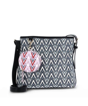 Collection: Spring/Summer
  Gender: Women
  Type: Across-body
  Material: Polyurethane
  Main fastening: Zip
  Handles: 1 handle
  Shoulder strap: Adjustable shoulder strap
  Inside: Lined 1 compartment
  Internal pockets: 3
  Width cm: 26
  Height cm: 24
  Depth cm: 7
  Details: Dustbag included visible logo
Material: polyurethane
