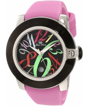 Glam Rock GR32039 - Damenuhr Quarz aus Edelstahl• Material: Edelstahl• Glas: Saphir• Armband: Silikon• Farbe: Silber Schwarz• Wasserbeständigkeit: 100 m (10 ATM)• Gehäusegröße: 44 mm