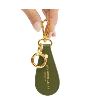 Key Ring - Handbag jewel - 2 broken rings, 1 snap hook - Gold finishing